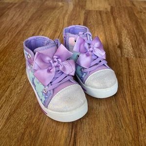 Laura Ashley Toddler Girls' Bow High-Top Sneakers Size 6